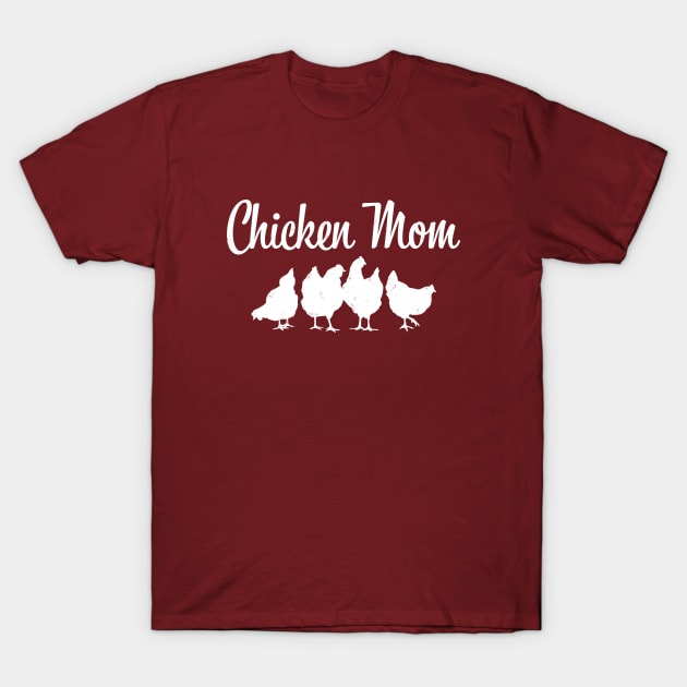 Chicken Mom Hen Silhouettes for Poultry Lovers T-Shirt by cottoncanvas